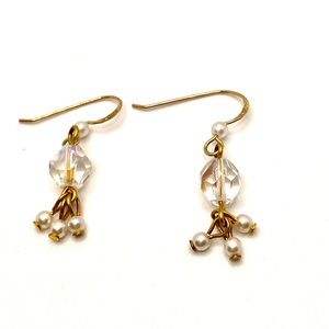 Vintage Beaded Earrings with Gold Filled Hooks ✨ C006